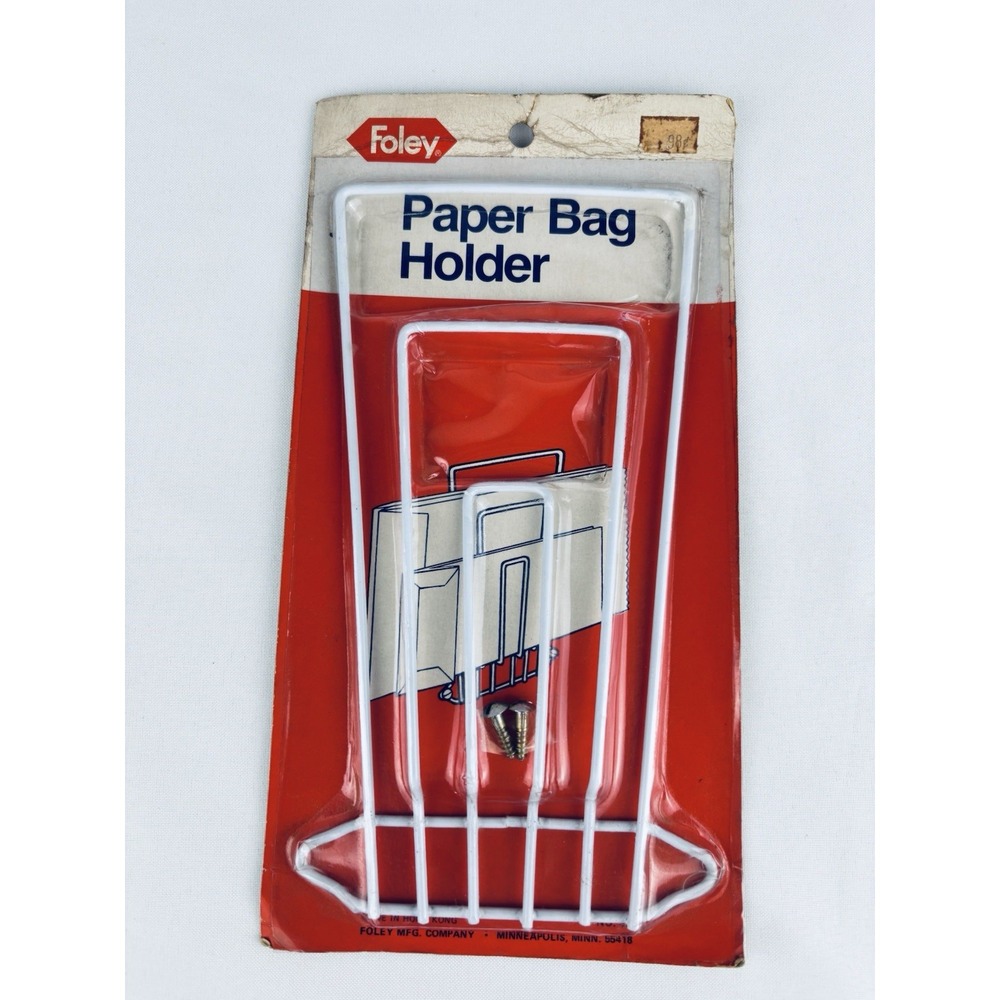 Vintage Foley Paper Bag Holder NOS - Made In Hong Kong